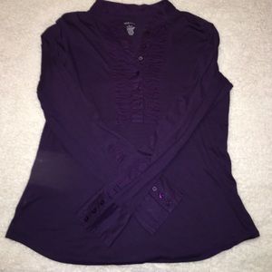 Plum Purple L Merona Long Sleeve Shirt